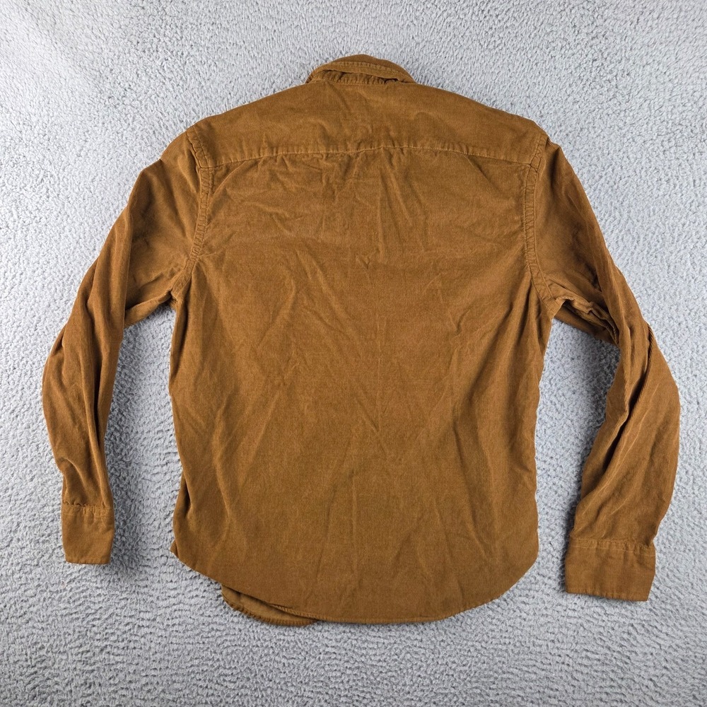 UNTUCKit Shirt Mens Medium Brown Corduroy Button Up Cord One Pocket - Picture 7 of 7
